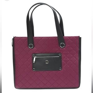 Knomo - Marina Laptop Bag/Tote - Black Cherry🍒